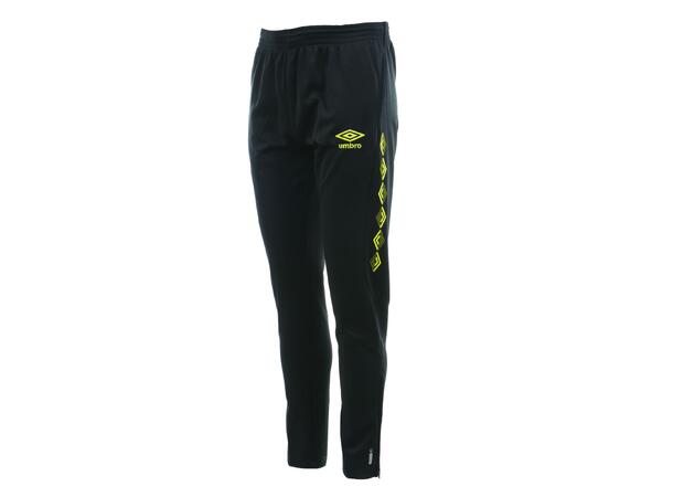 UMBRO UX-1 Trn Pant Jr Svart/Gul 152 Träningsbyxa 